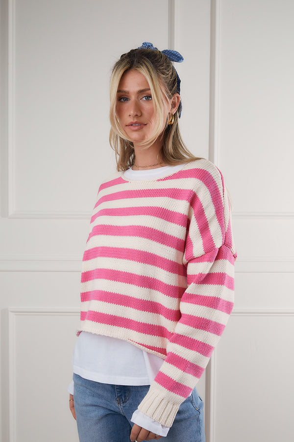 To Love Someone Striped Sweater-FINAL SALE