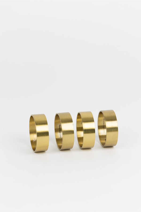 Brass Napkin Rings- Set of 4