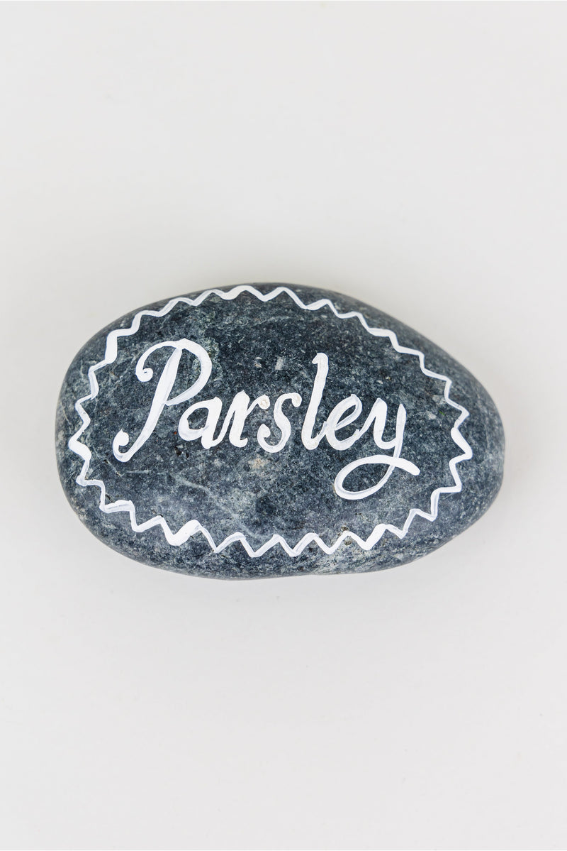 Hand Painted Herb Stone
