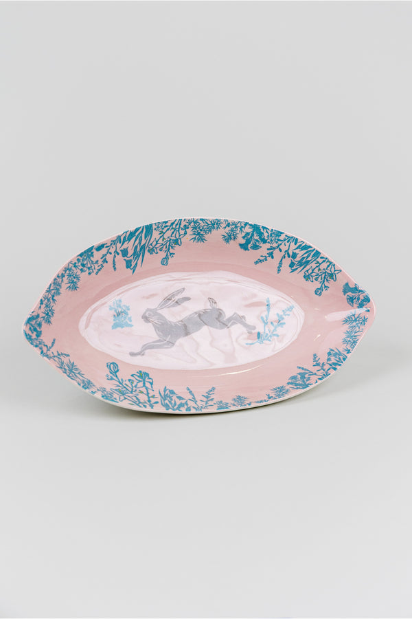 Easter Bunny Pink Dish
