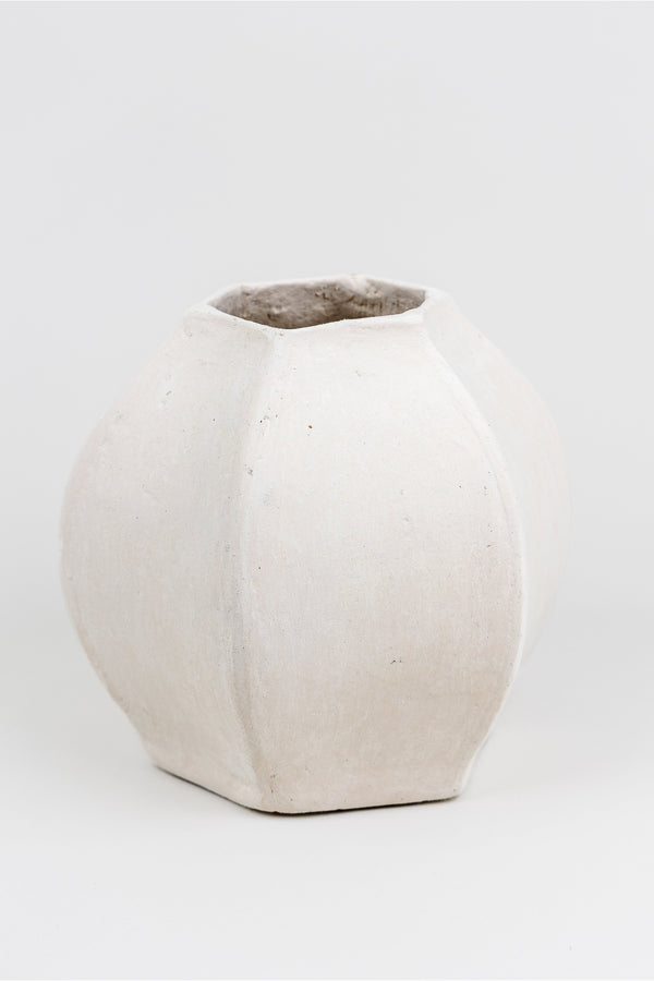 Abstract Paper Mache Vase