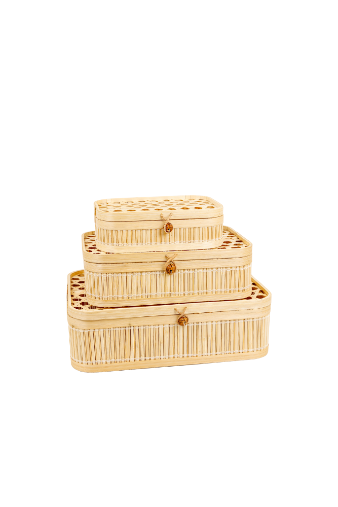Hand Woven Bamboo Box