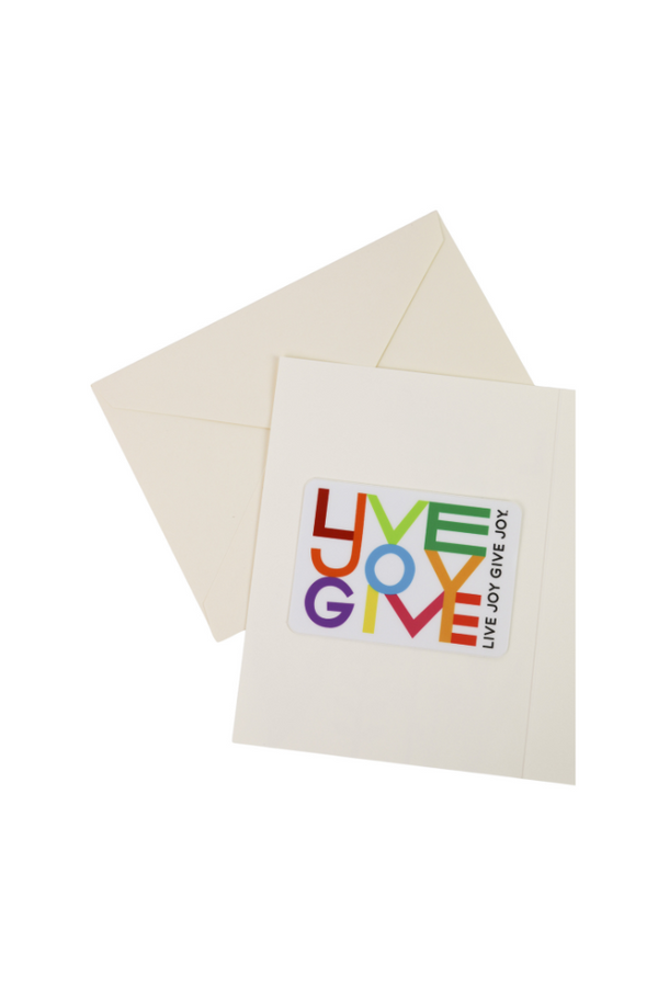 "Live Joy Give Joy" Cat Card + Sticker