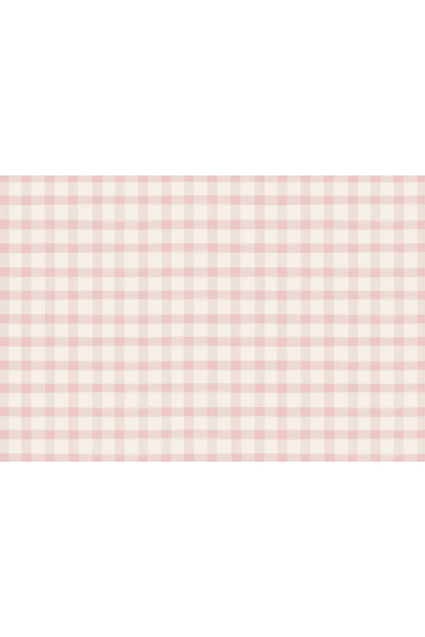 Pink Painted Check Placemat