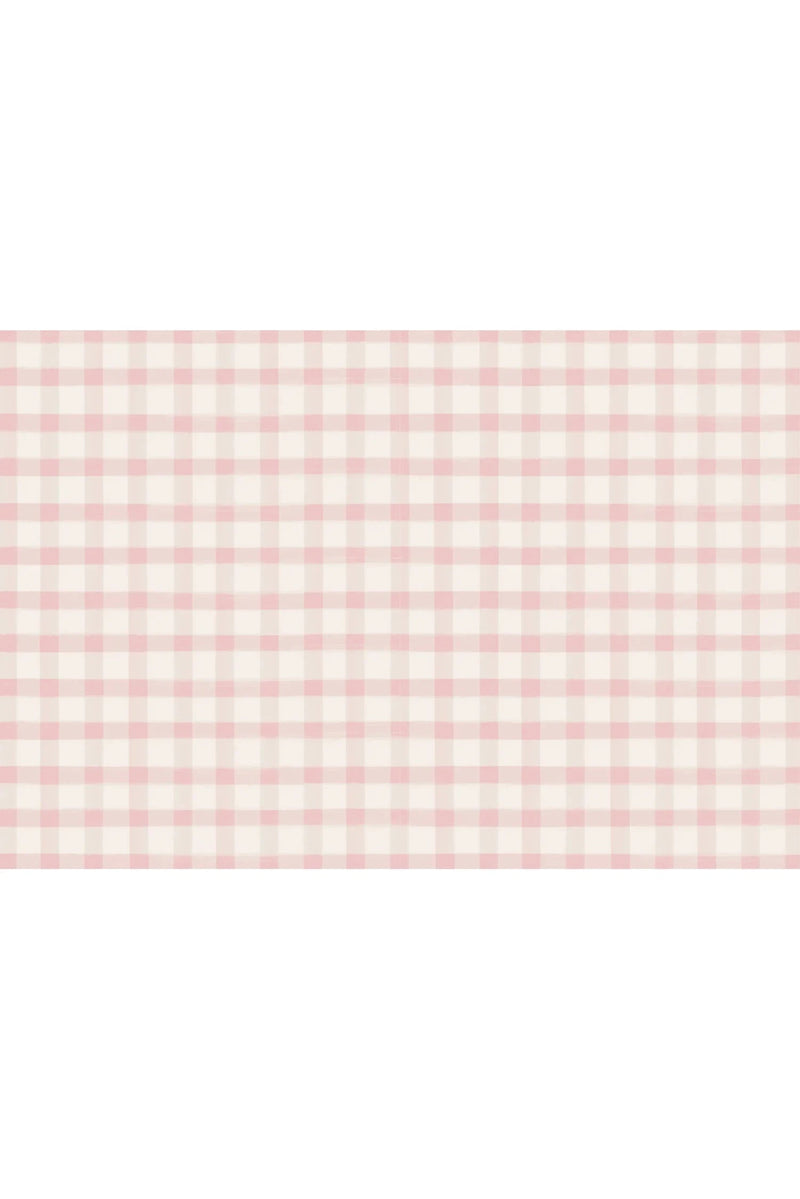 Pink Painted Check Placemat