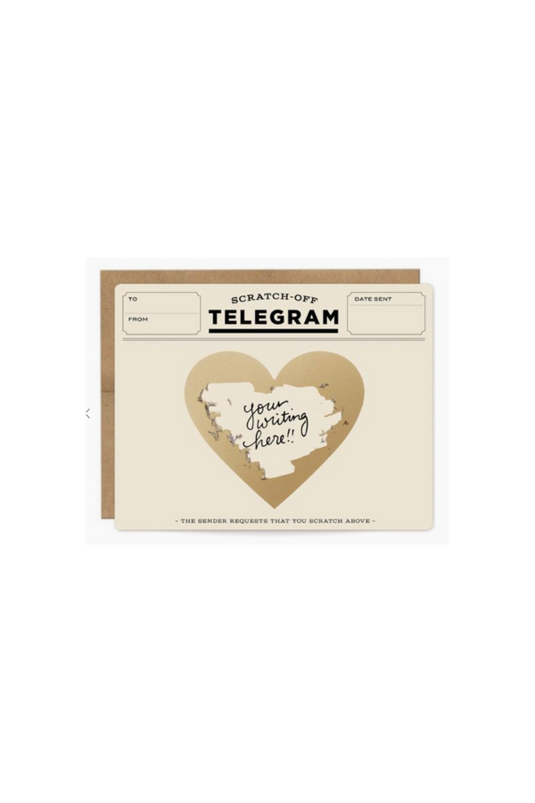 Telegram Scratch Off Card