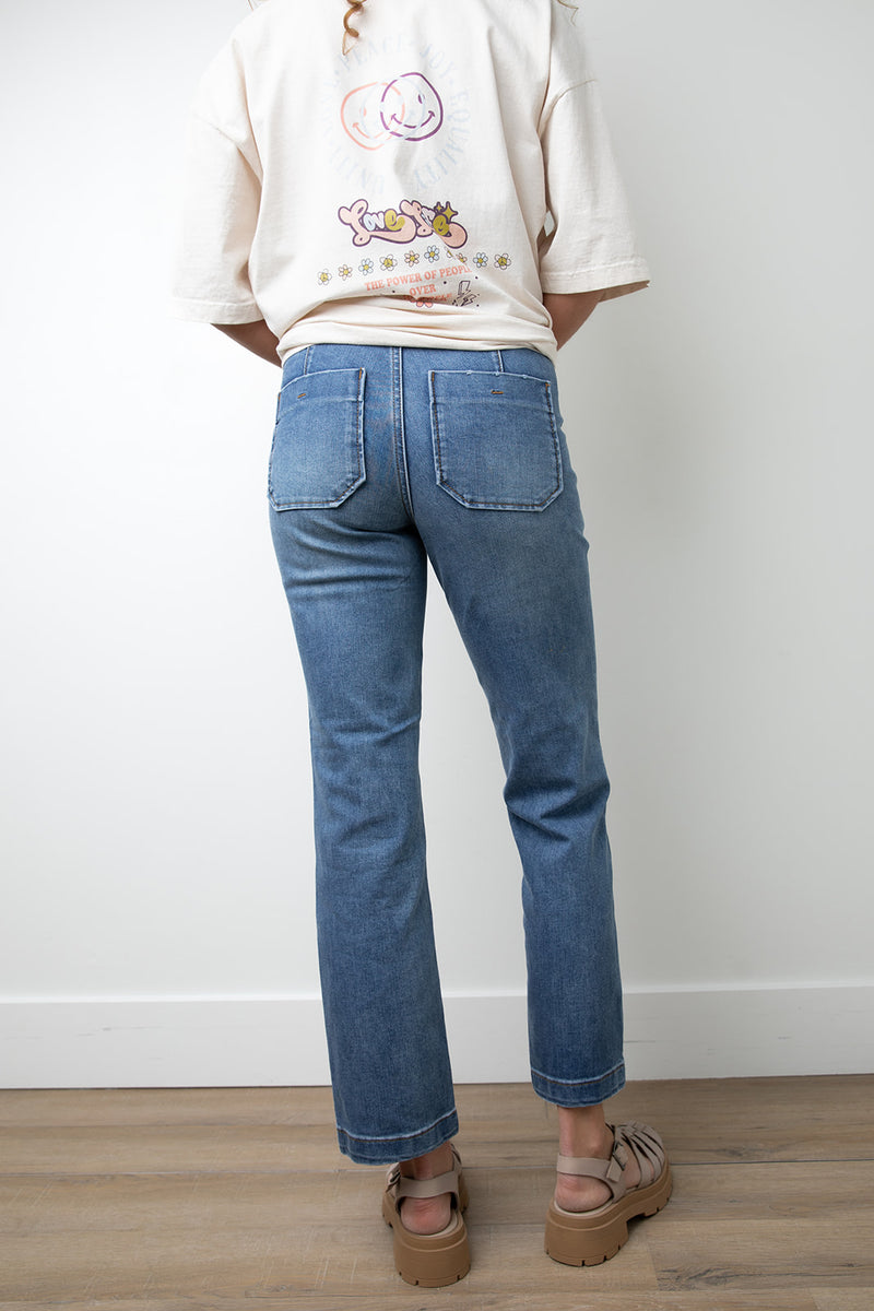 Heather Relaxed Straight Utility Jeans-FINAL SALE