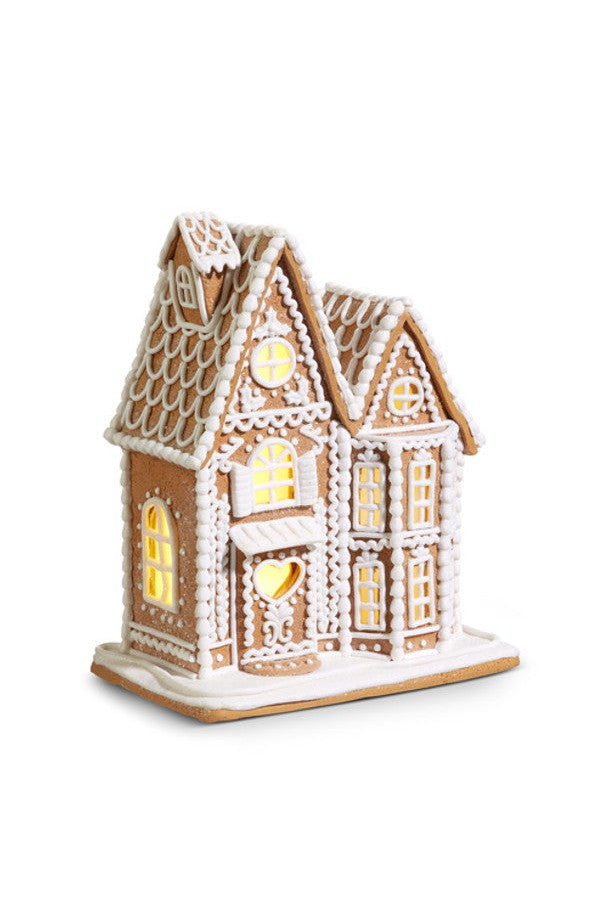 Lighted Gingerbread House