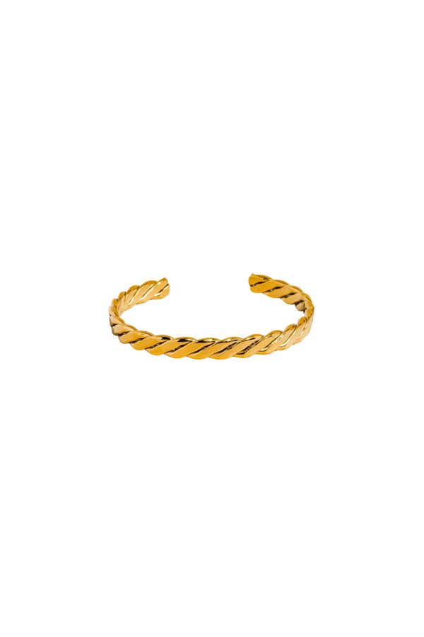 Benson Gold Braided Bangle