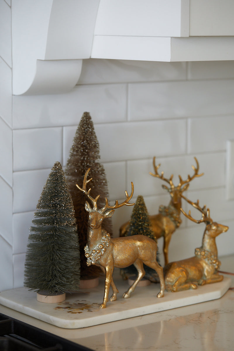 Ornamental Reindeer with Wreath