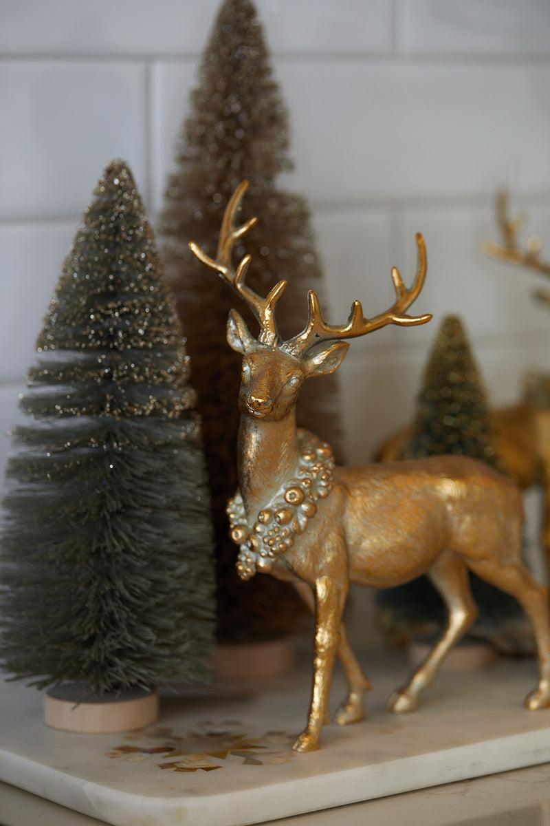 Ornamental Reindeer with Wreath