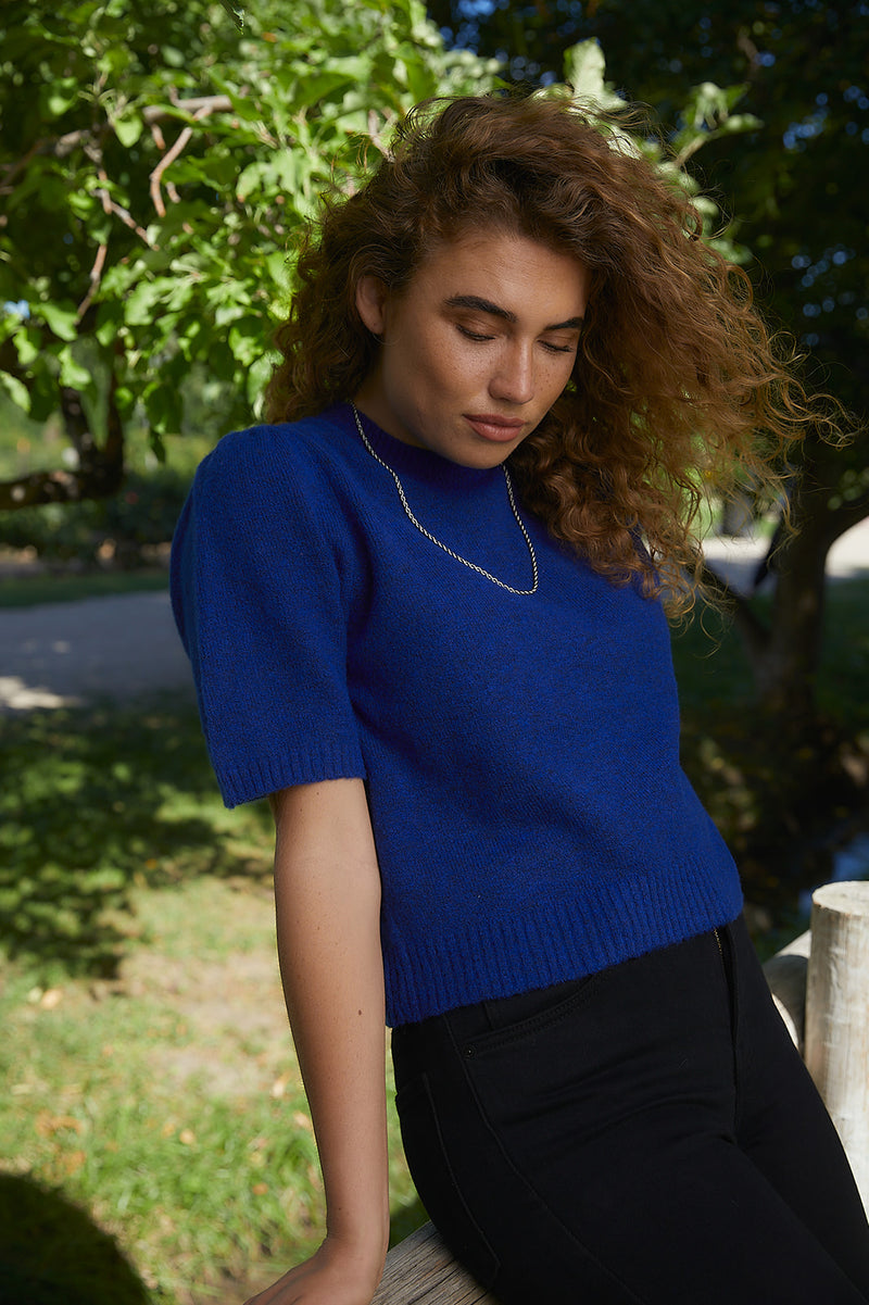 Ellison Cobalt Blue Sweater Top