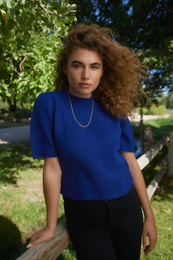 Ellison Cobalt Blue Sweater Top