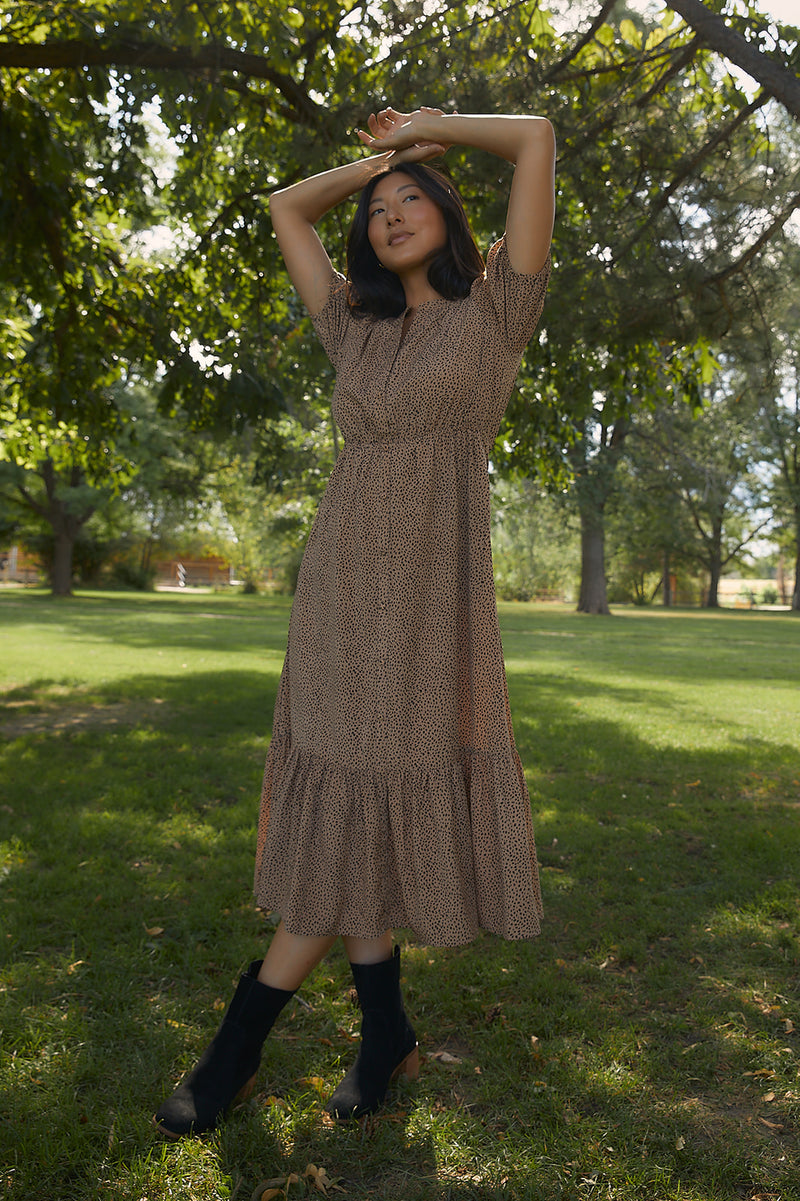 Genesis Taupe Button Down Dress