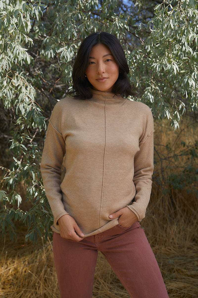 The Halle Sweater in Mocha