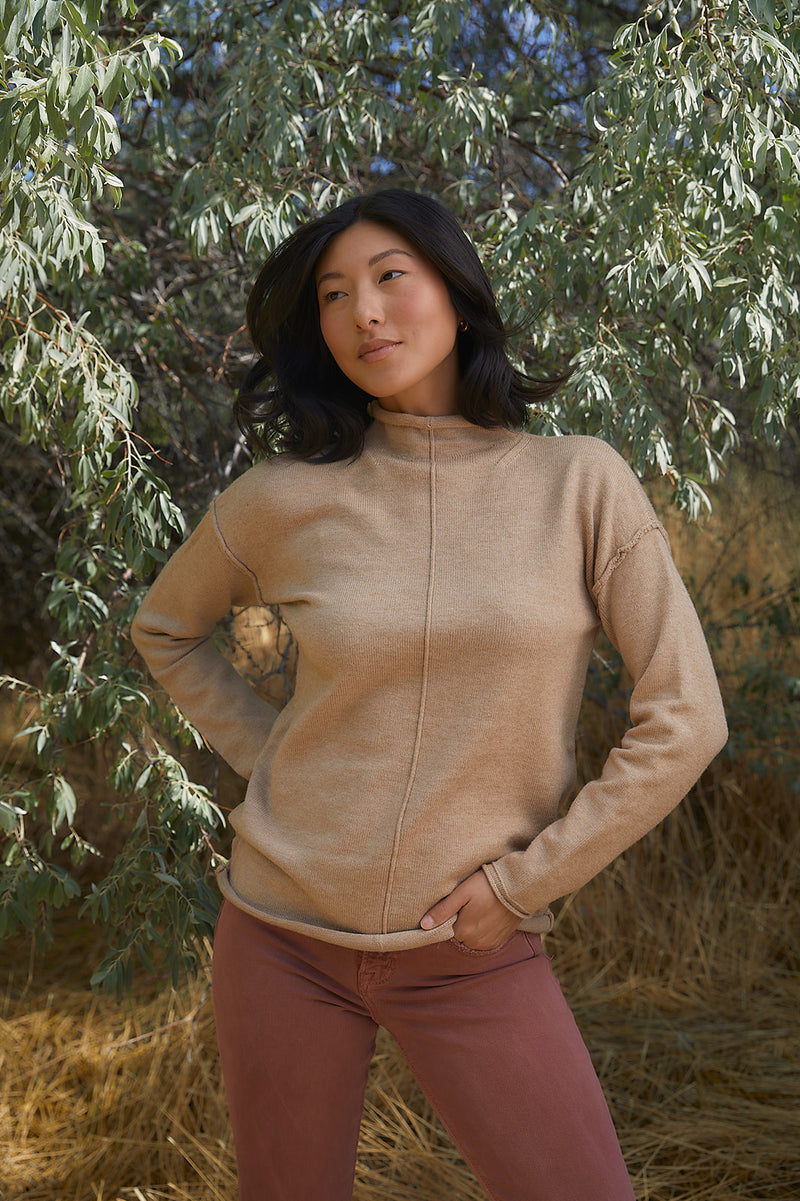 The Halle Sweater in Mocha