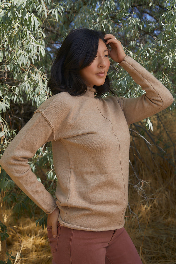 The Halle Sweater in Mocha