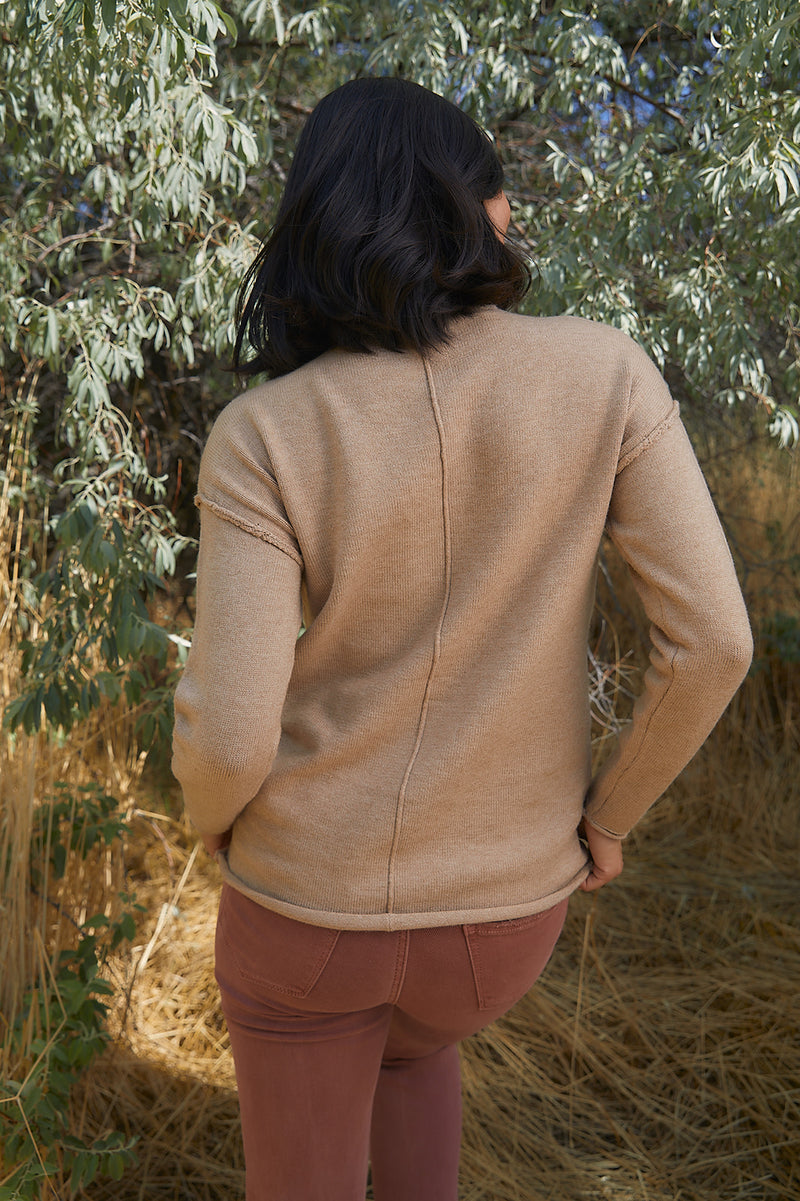 The Halle Sweater in Mocha