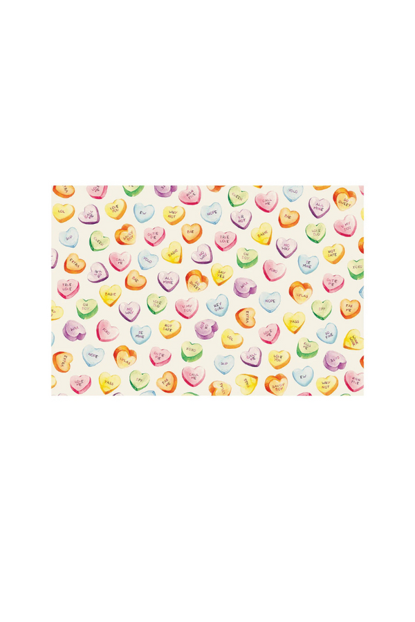 Conversation Hearts Placemat-FINAL SALE