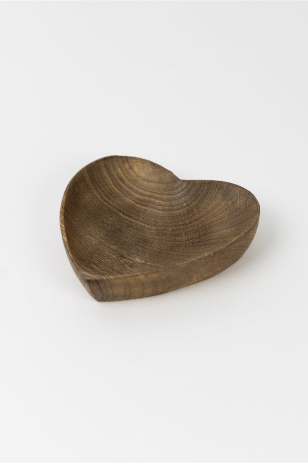 Mango Wood Heart Dish