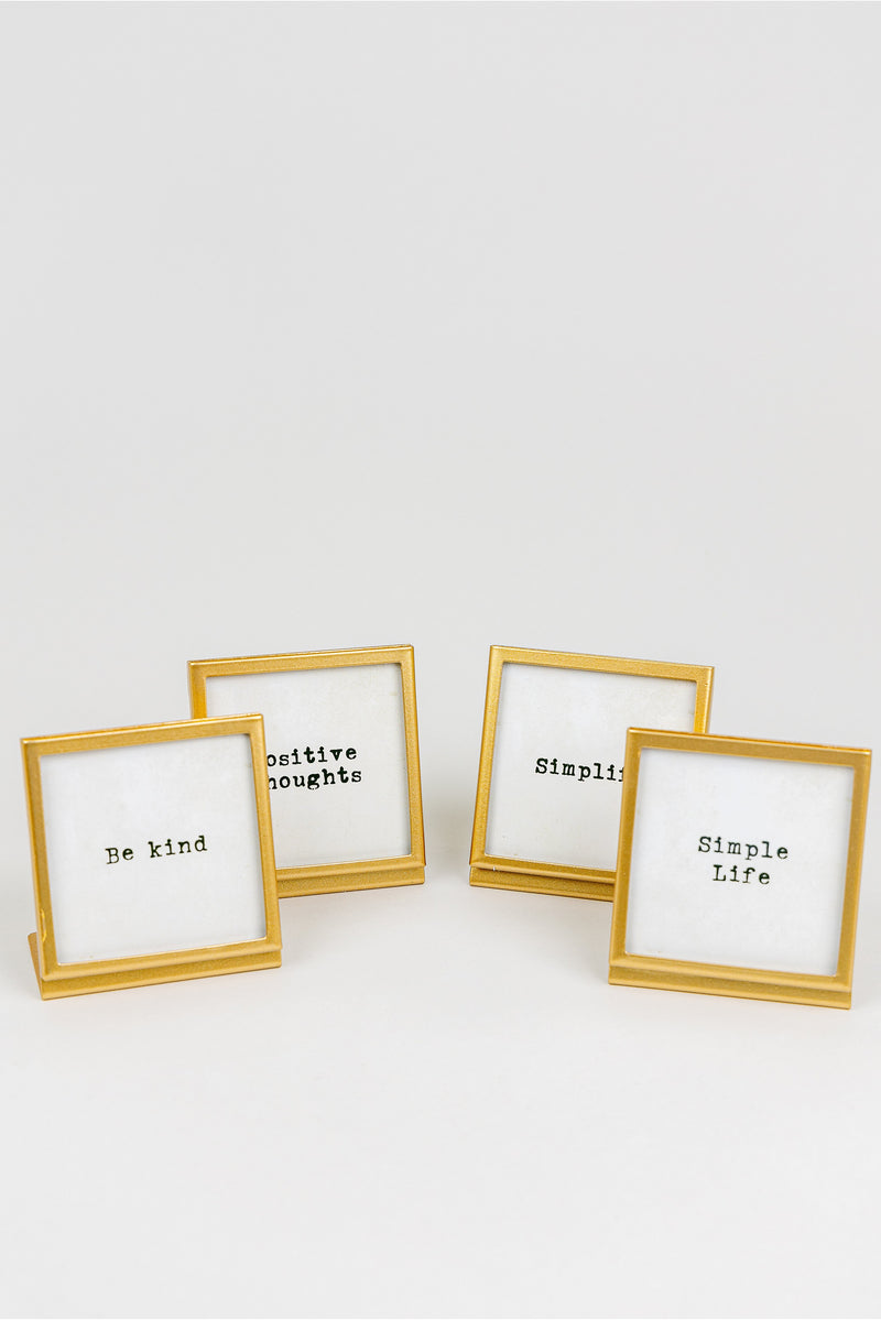 Positivity Gold Picture Frame