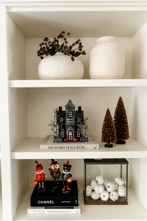 Halloween Flocked Bottle Brush Tree