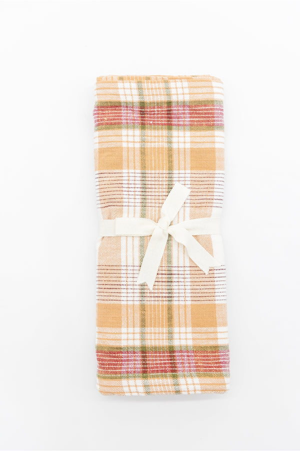 Autumn Plaid Weave Table Runner