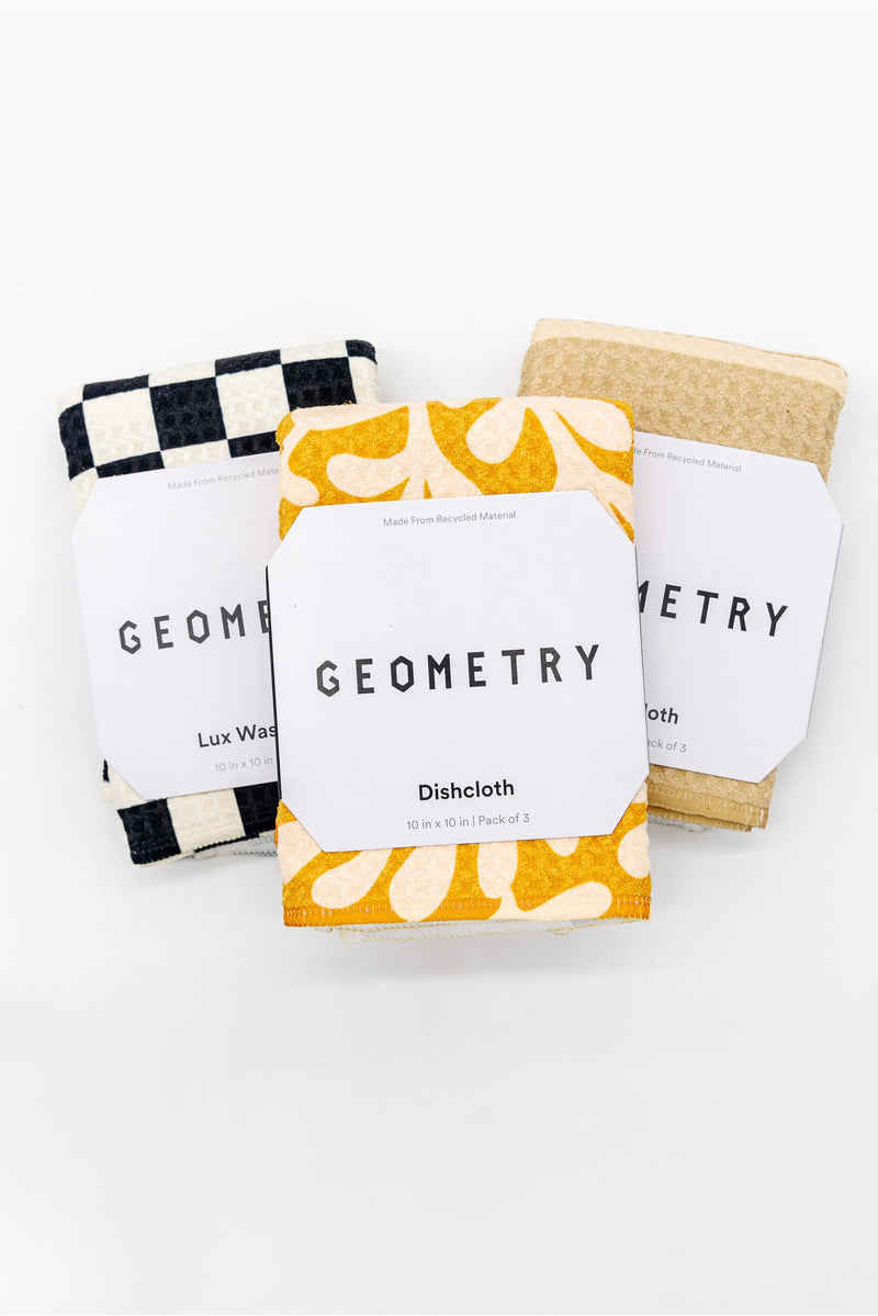 The LOVED & hard-to-keep-in-stock Geometry towels/dish cloths are