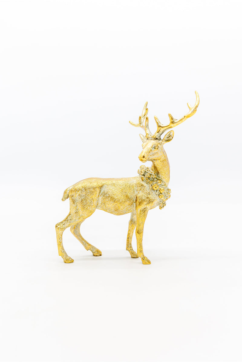 Ornamental Reindeer with Wreath