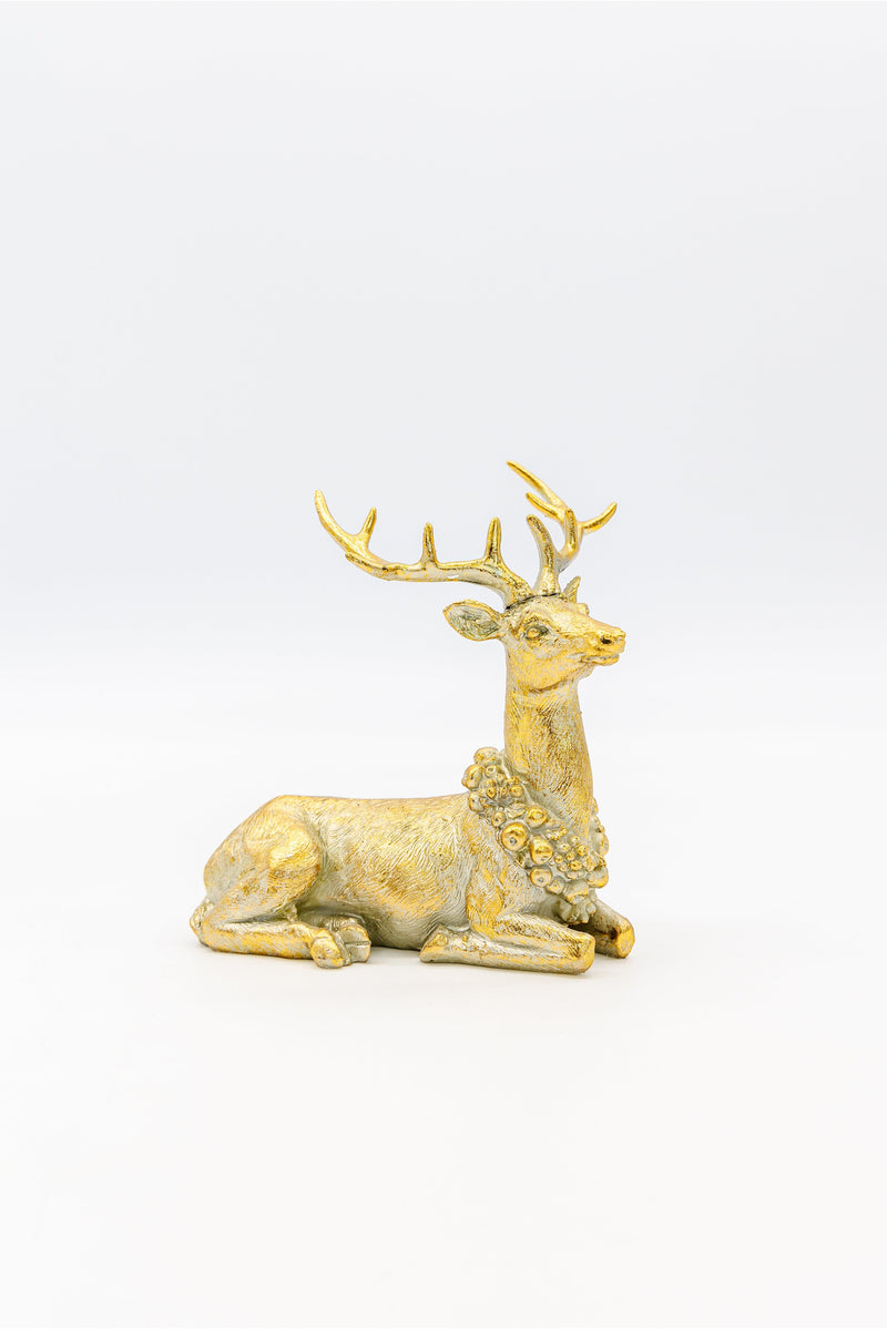 Ornamental Reindeer with Wreath