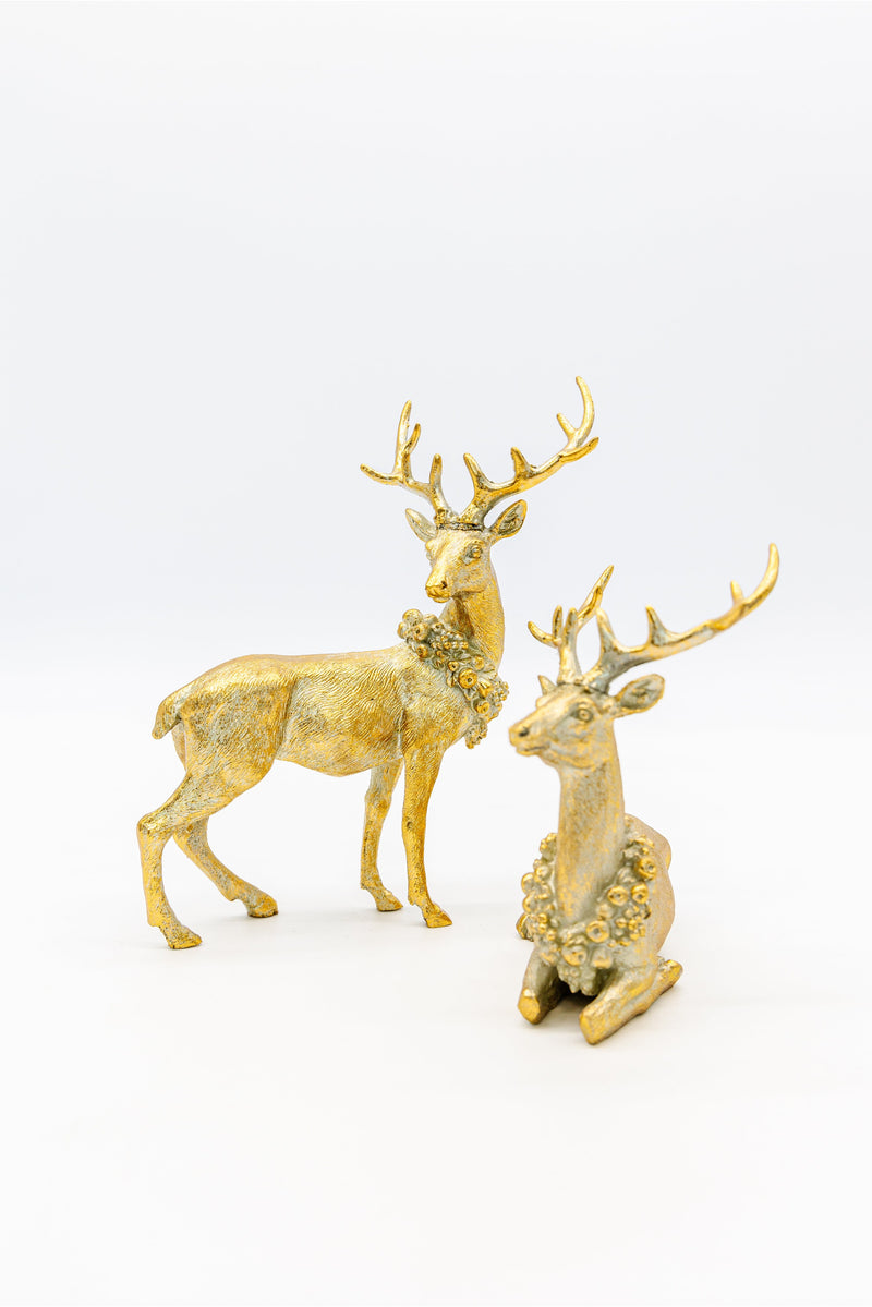 Ornamental Reindeer with Wreath