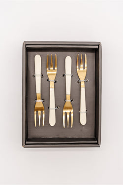 Gold Cocktail Forks - Set of 4