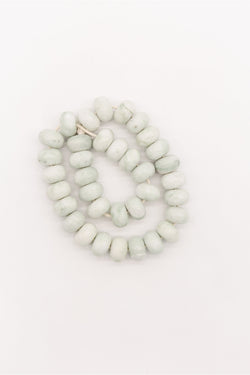 White Jade Abacus Bead
