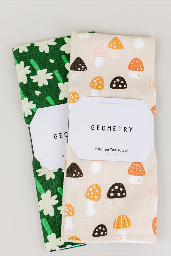Spring Geometry Towels