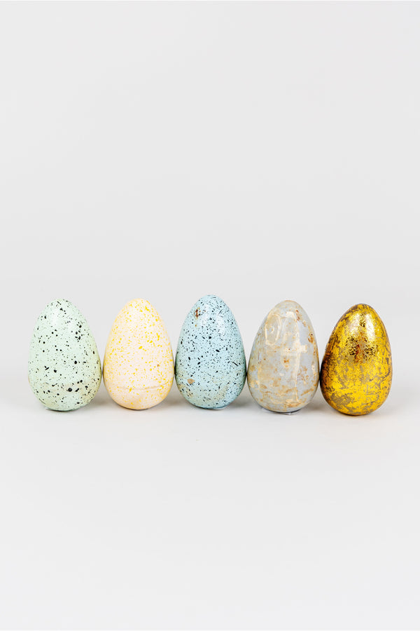 Hand Painted Metal Eggs
