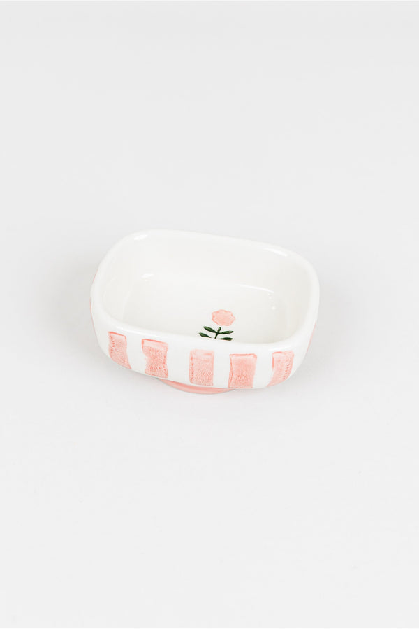 Flower & Stripe Small Dish
