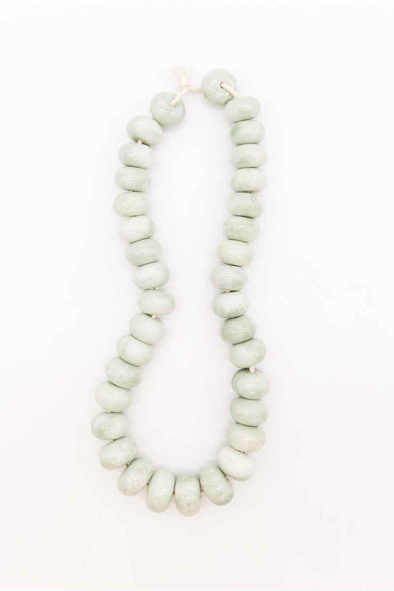 White Jade Abacus Bead