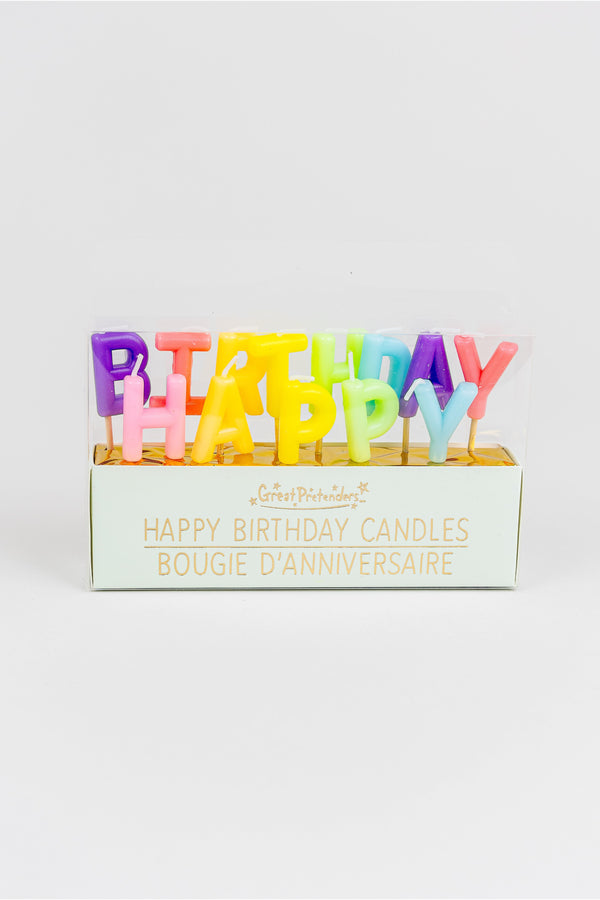 Rainbow Birthday Candles