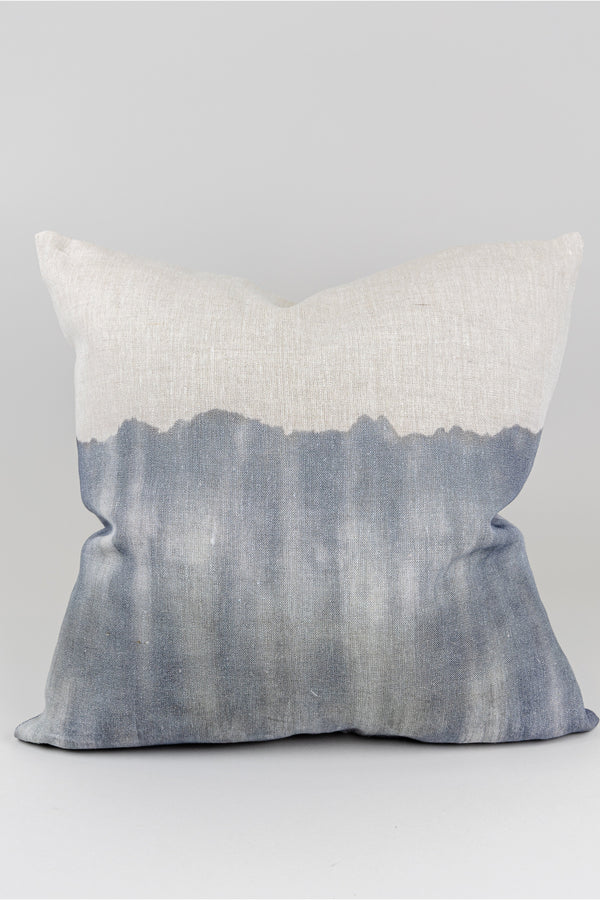 Cora Watercolor Blue Pillow