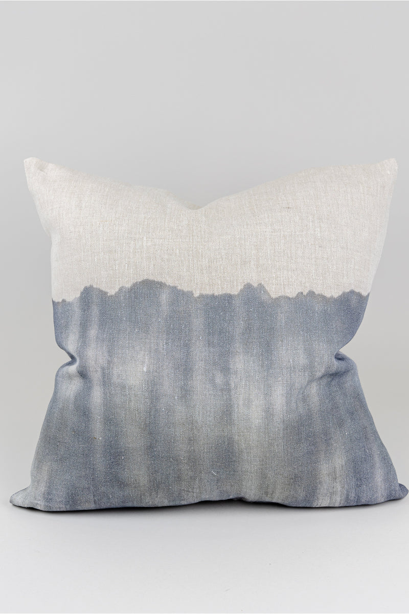Cora Watercolor Blue Pillow