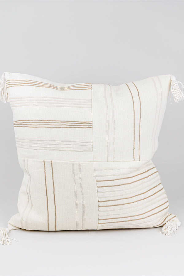 Ava Ivory Stripe Pillow