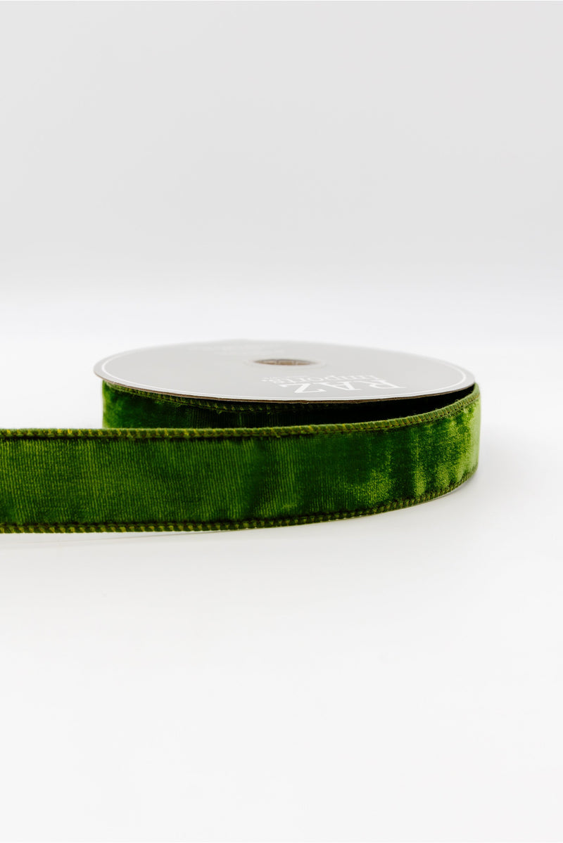 SPOOL - Green Velvet Ribbon