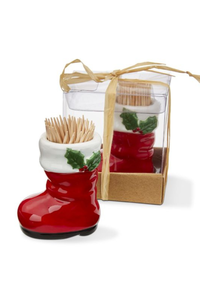 Santa Boot Toothpick Holder