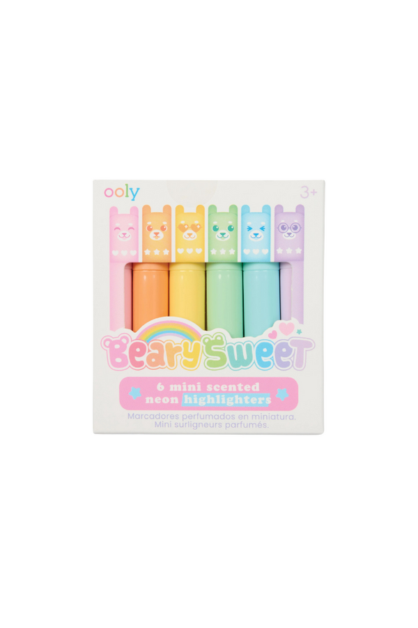 Beary Sweet Mini Scented Neon Highlighters