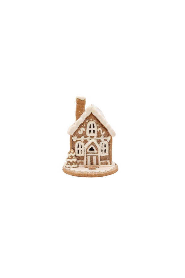 Lighted Gingerbread House Ornaments