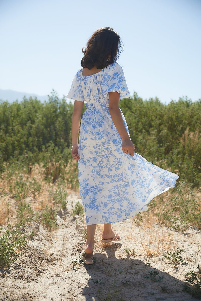 Paper in the Sky Floral Dress-FINAL SALE