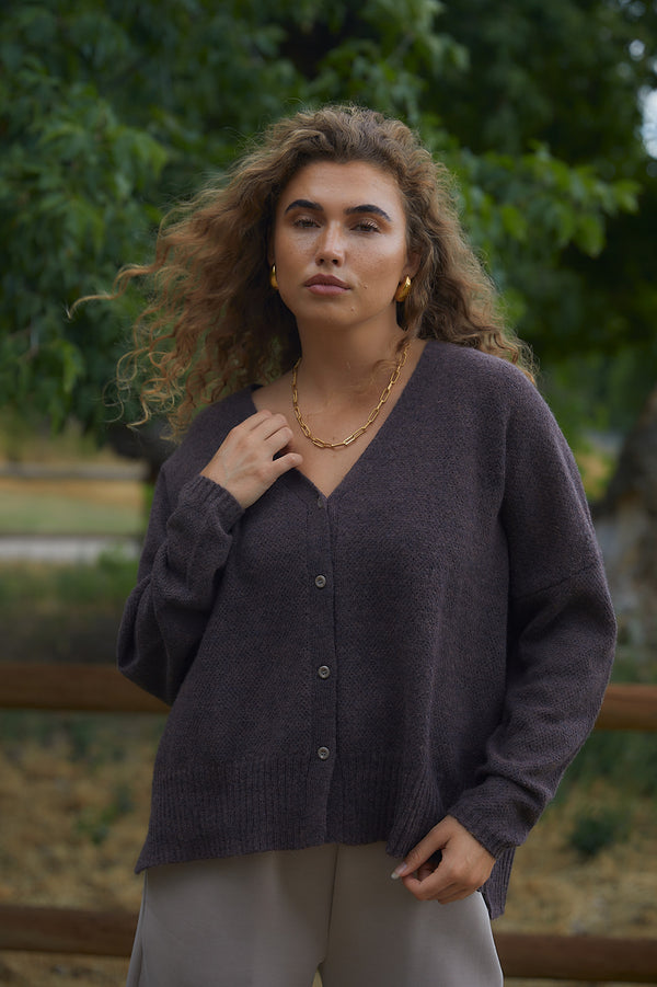 Evelyn Chicory Cardigan-FINAL SALE