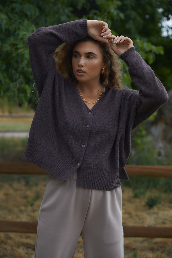 Evelyn Chicory Cardigan