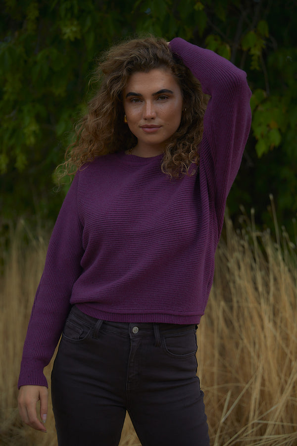 Aurora Sweater in Berry