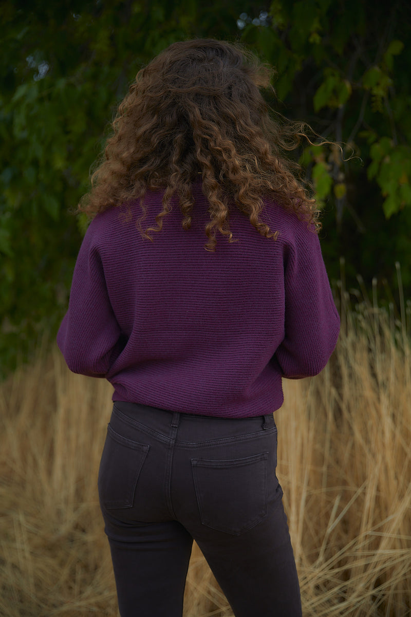 Aurora Sweater in Berry